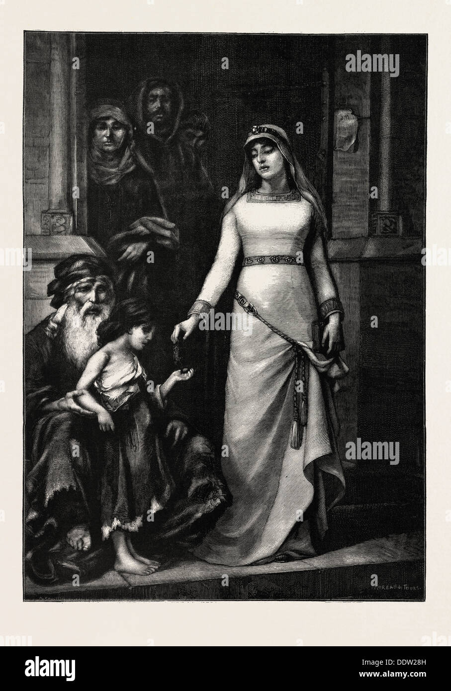BLANCHE von Kastilien, Blanca de Castilla in spanischer Sprache; 4 März 1188-27 November 1252 wurde eine Königin-Gemahl von Frankreich Stockfoto
