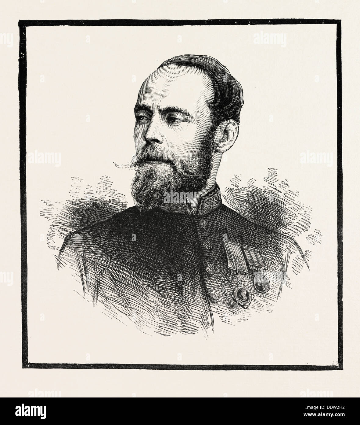 Herr Pierre Louis Napoleon betteln KCB CSI, 1841 – 1879, britischer militärischer Verwalter Stockfoto
