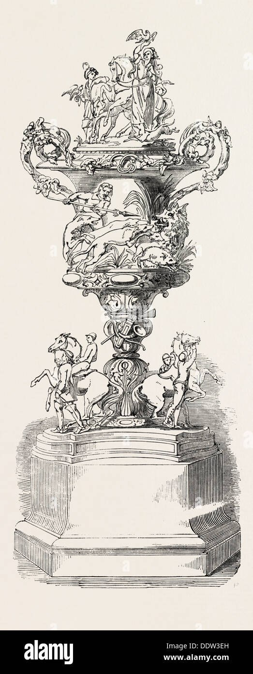DONCASTER RACE PLATE, 1851, UK Stockfoto