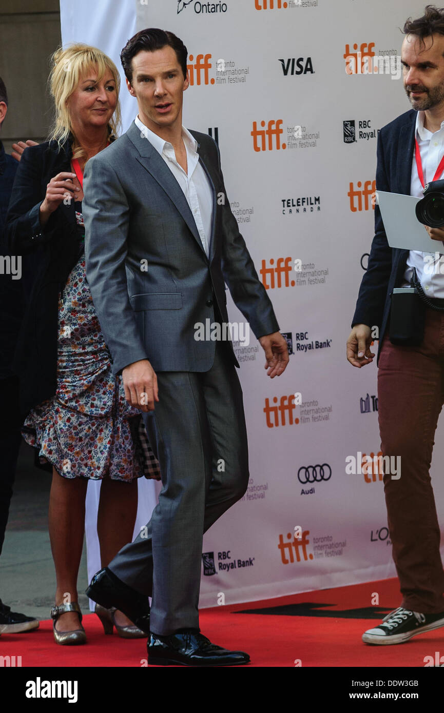 Toronto, Kanada. 06. September 2013. Benedict Cumberbatch kommt bei TIFF der Princess of Wales Theatre in Toronto, Kanada im 6. September 2013 für die Premiere von 12 Jahren ein Sklave. Bildnachweis: Victor Biro/Alamy Live-Nachrichten Stockfoto