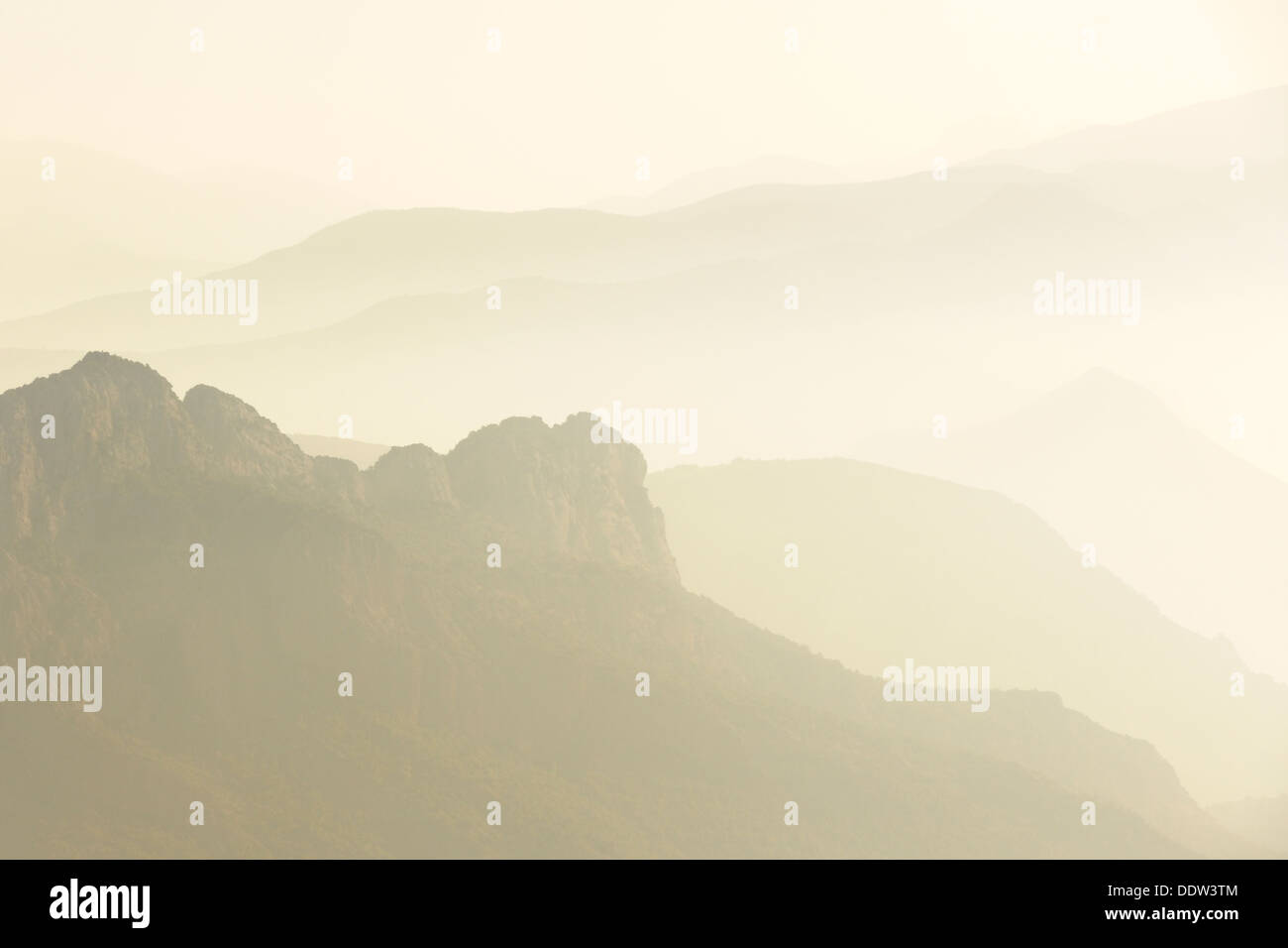 Blick auf die Berglandschaft. Stockfoto