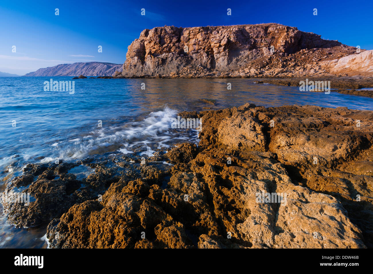 Landschaft in Kroatien, Rab, Lopar Stockfoto