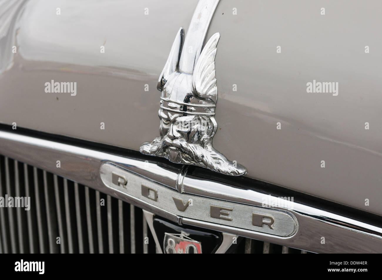 Abzeichen auf einen Rover P4 60. Stockfoto