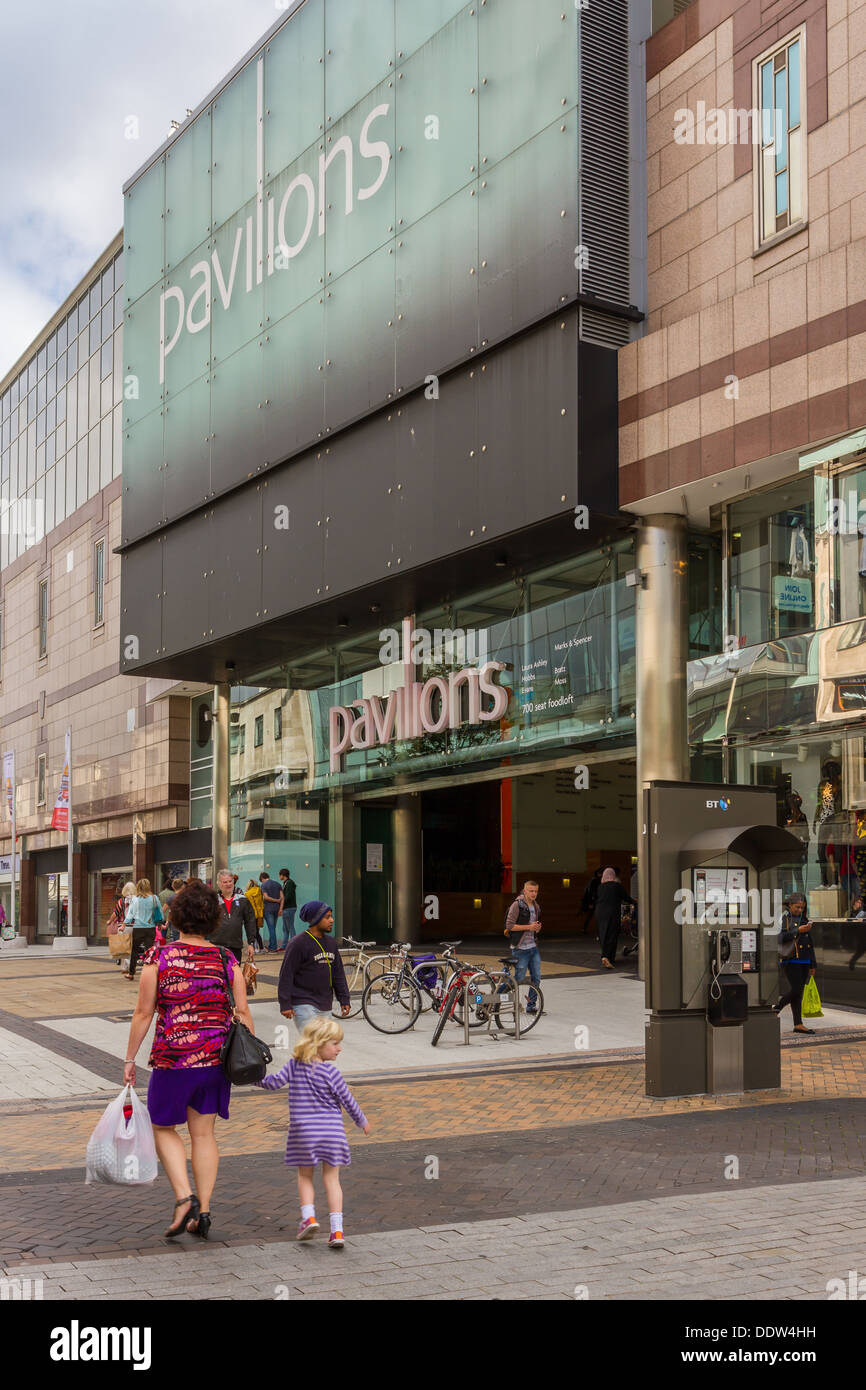 Pavillons Shopping Centre in Birmingham. Derzeit im Gespräch mit der UKs größten Primark-Filiale umgewandelt werden Stockfoto