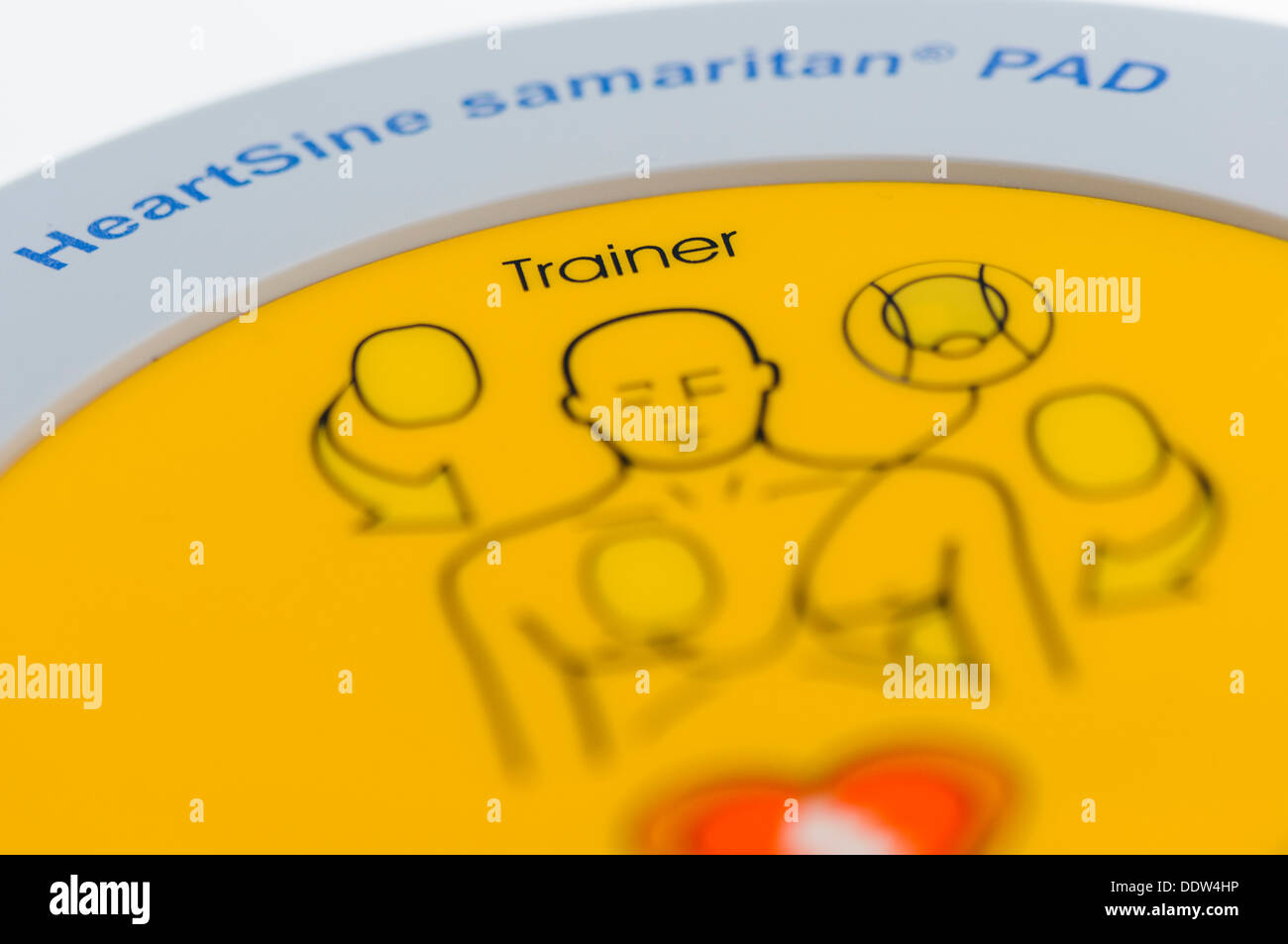 Heartsine Trainingseinheit für seine Palette von automatischen Defibrillatoren Stockfoto