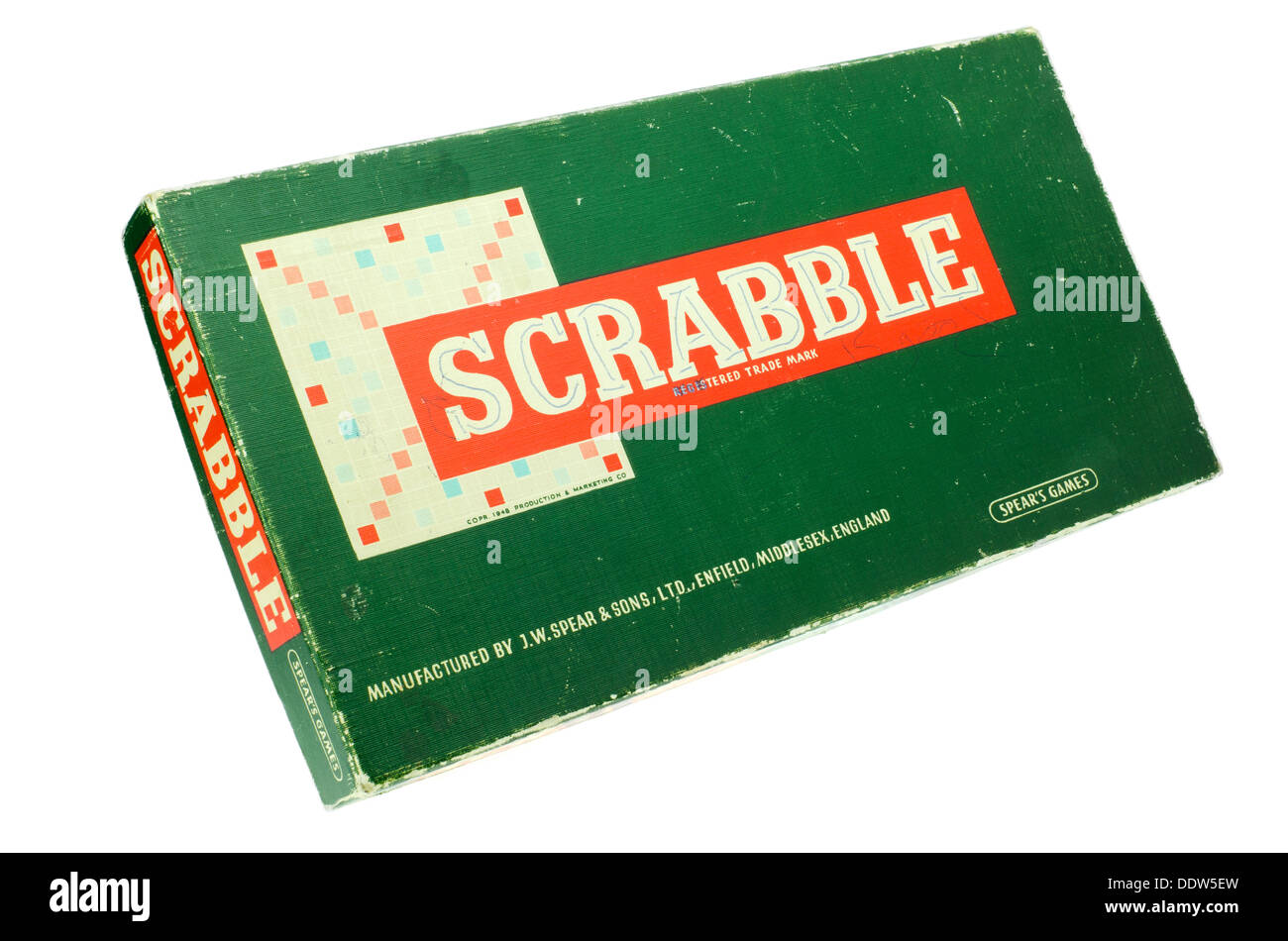 Spiel Scrabble. Stockfoto