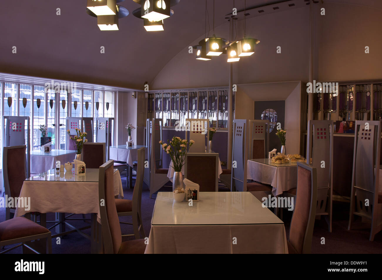 Innere Des Willow Tea Rooms Glasgow Schottland Design Von