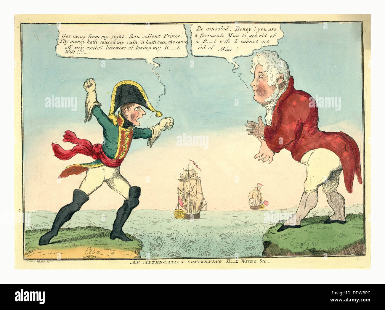 Eine heftige Auseinandersetzung Stockfoto