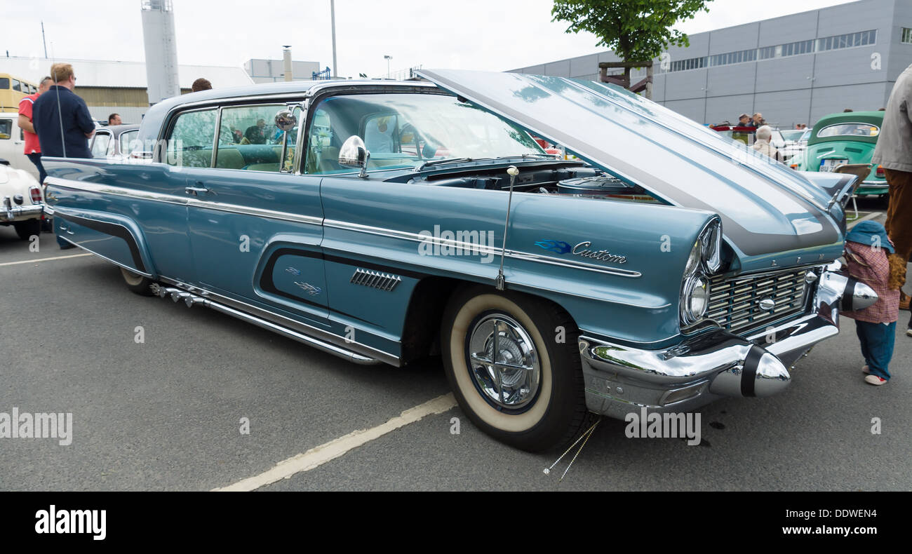 Auto Lincoln Premiere Coupe Custom Showcar 1960 Stockfoto