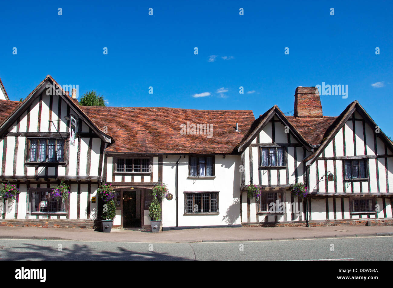 Schwan Hotel High Street Lavenham Suffolk England Stockfoto