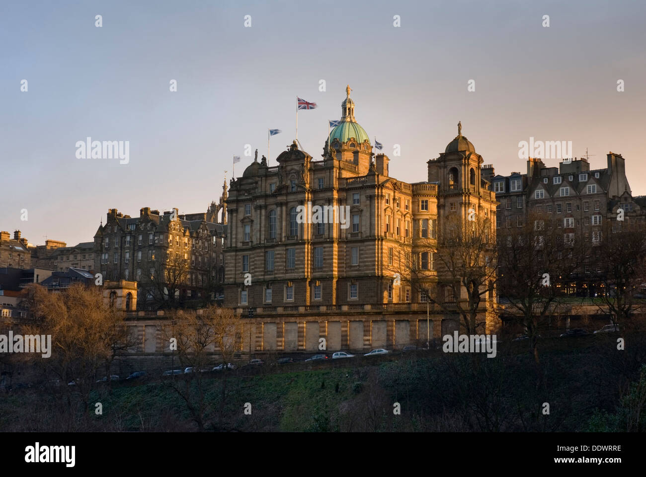 Bank of Scotland Gebäude, Altstadt, Edinburgh, Schottland, Vereinigtes Königreich, Europa Stockfoto