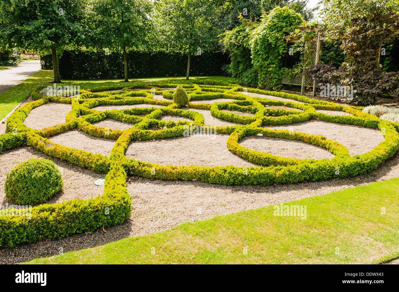 Richardson ummauerten Garten am College of Agriculture, Food und ländlichen Unternehmen (CAFRE), Greenmount Campus Stockfoto