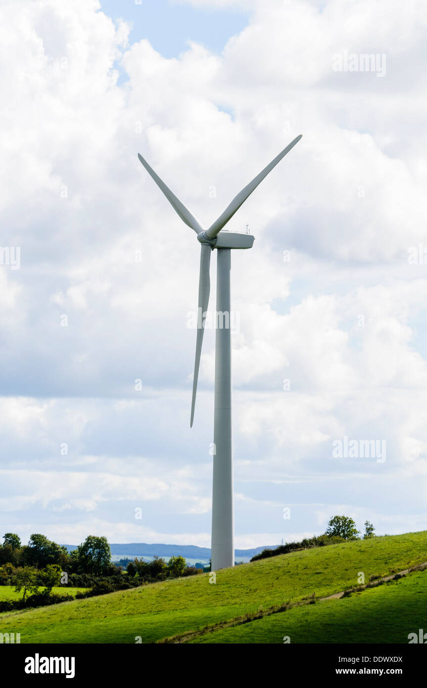 Windkraftanlage an Bindoo Wind Farm, Irland Stockfoto