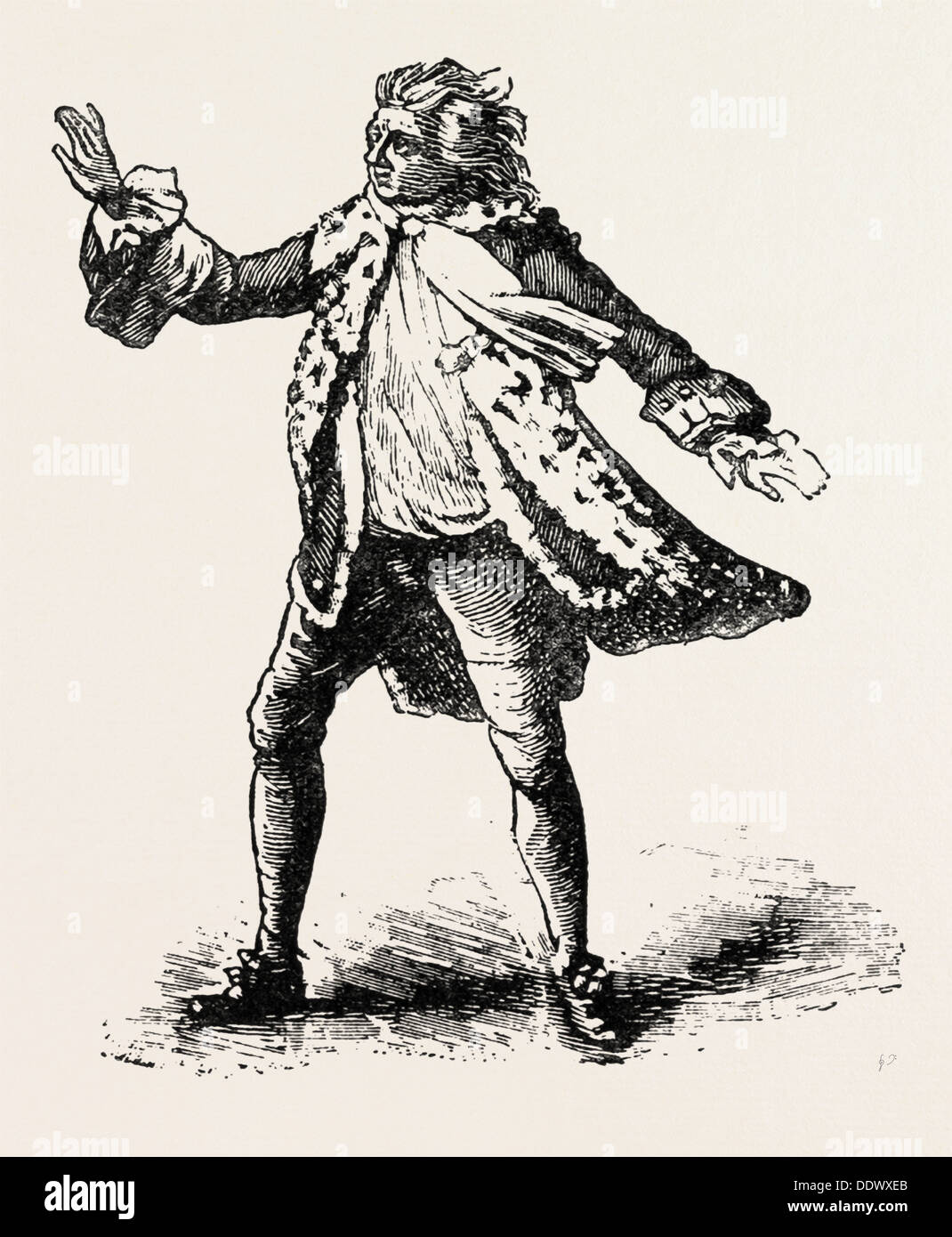 GARRICK als König LEAR, SHAKESPEARE, englischer Dichter und Dramatiker, 1564-1616, UK, 1893-Gravur Stockfoto