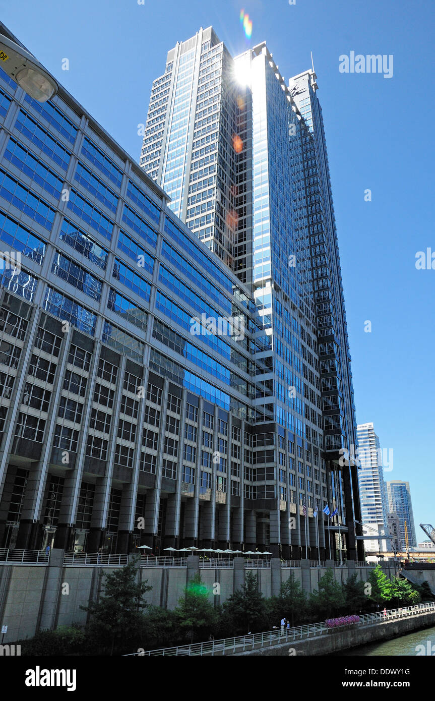 Boeing-Firmensitz in Chicago, Illinois, USA. Stockfoto