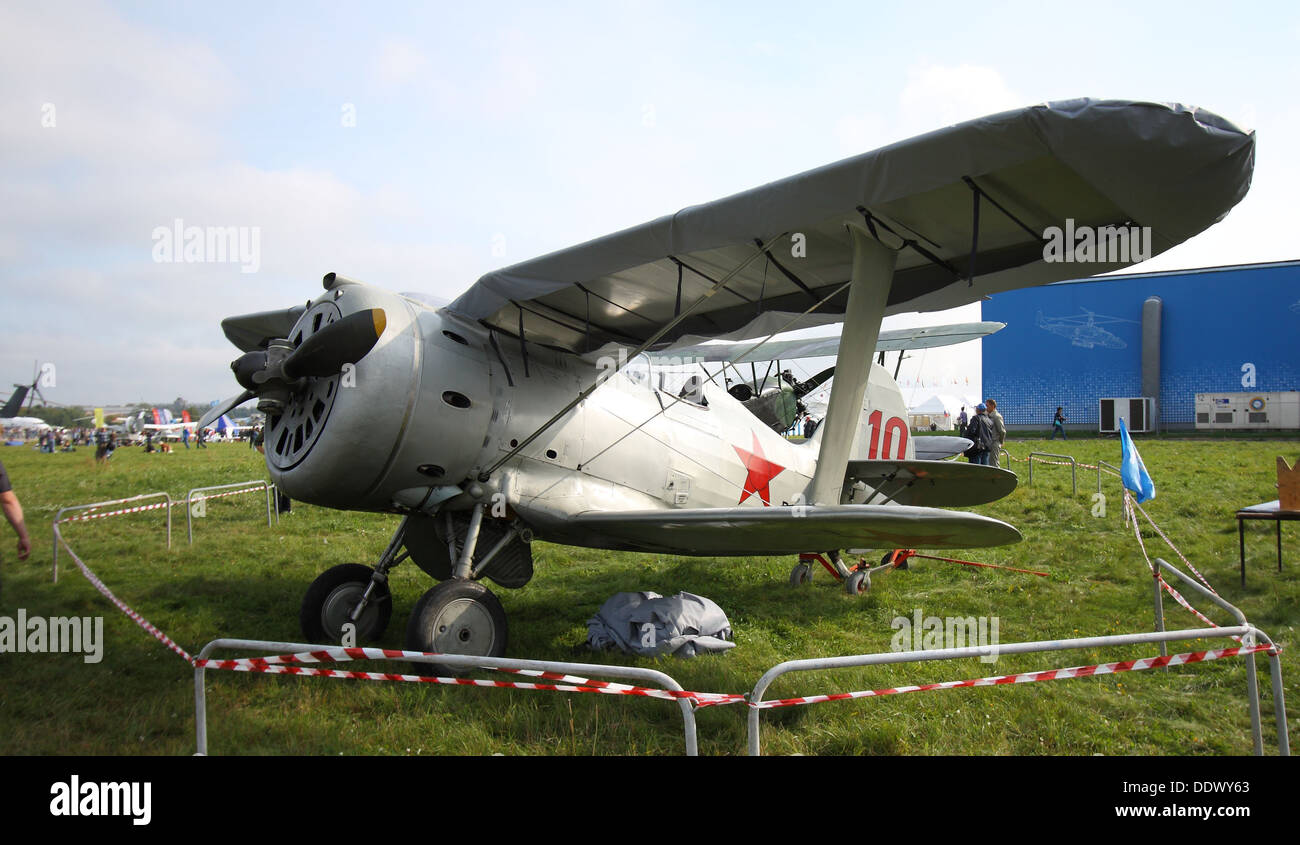 Polikarpow i-15 auf der MAKS-2013 Stockfoto