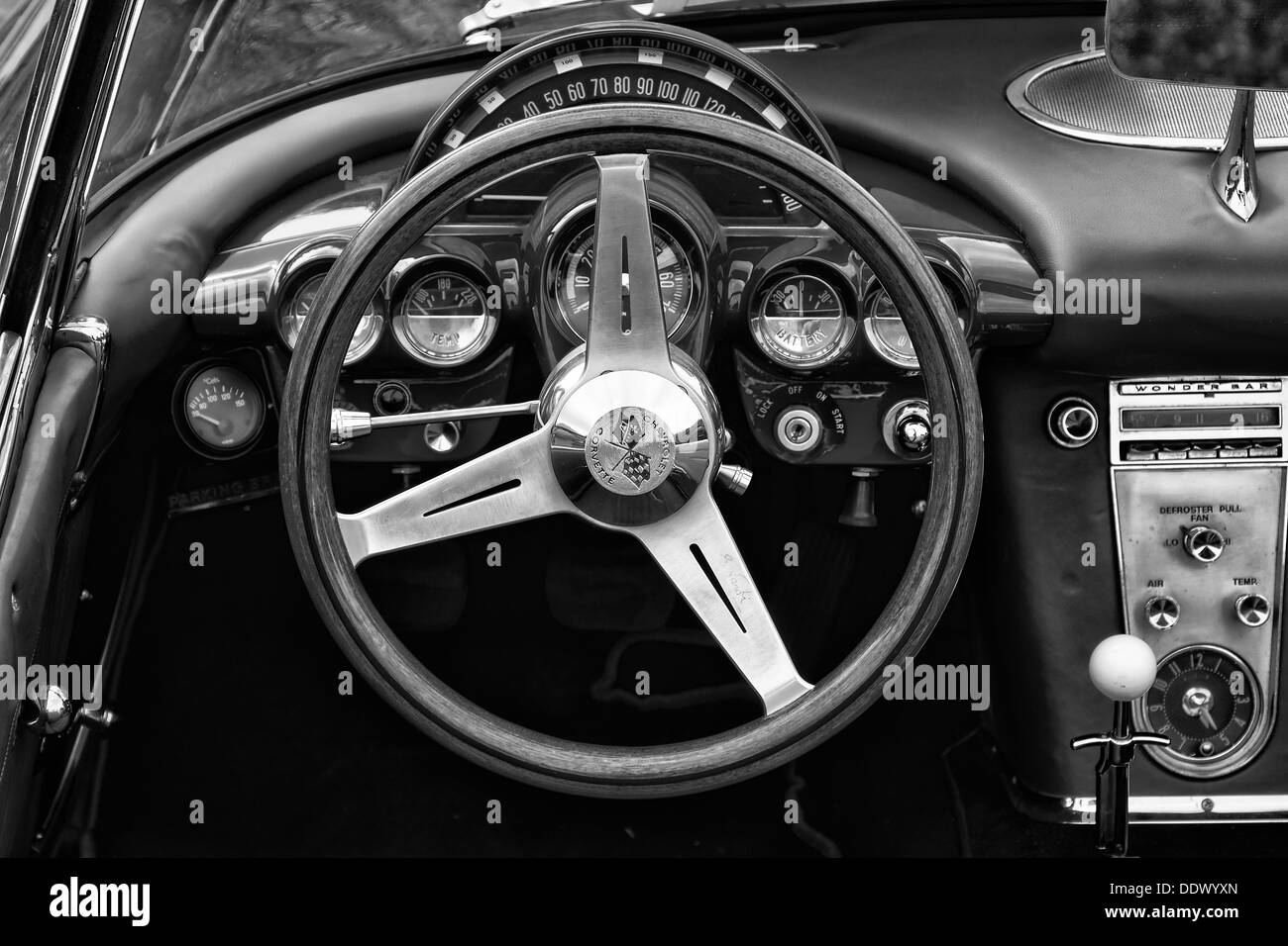 Taxi-Sportwagen Chevrolet Corvette Convertible (1958) Stockfoto