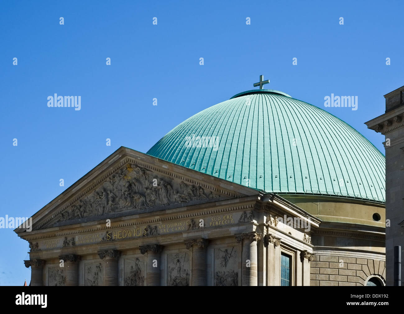 St.-Hedwigs Kathedrale in Berlin Stockfoto
