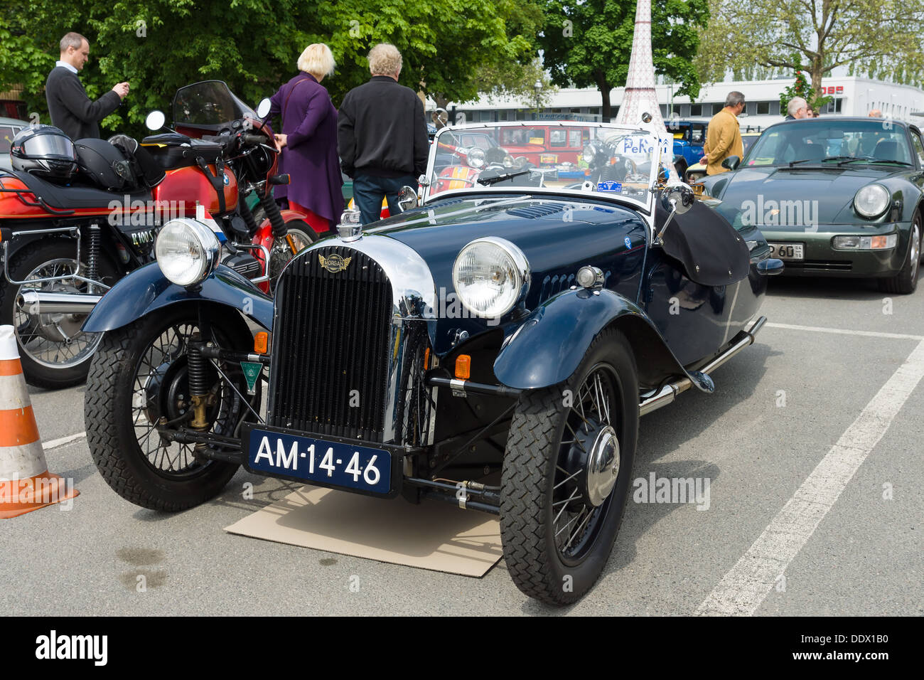 BERLIN - Mai 11: Auto Morgan, F-Serie Dreirädern, 26. Oldtimer-Tage Berlin-Brandenburg, 11. Mai 2013 Berlin, Deutschland Stockfoto