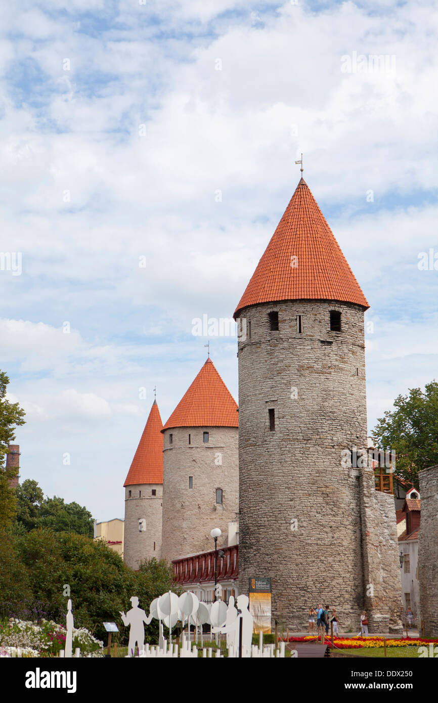 Mittelalterliche Altstadt von Tallinn, Hauptstadt und größte Stadt Estlands, baltische Staat Stockfoto