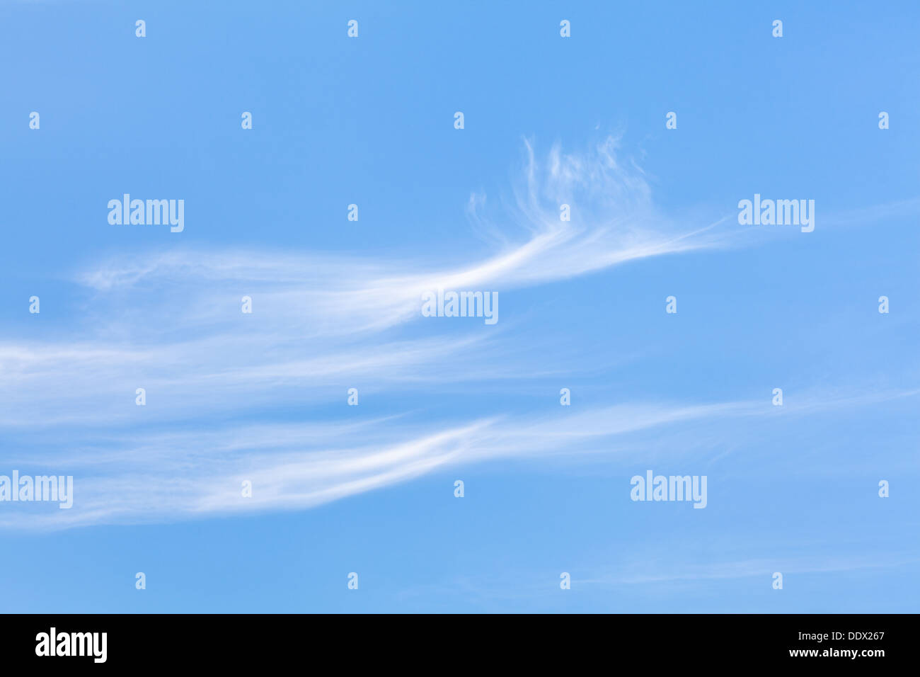 Wolkenformationen am Himmel Stockfoto