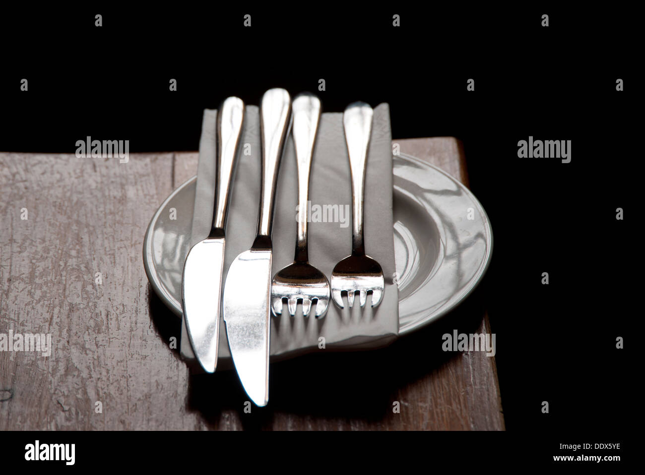 Kulinarisches Gedeck Stockfoto