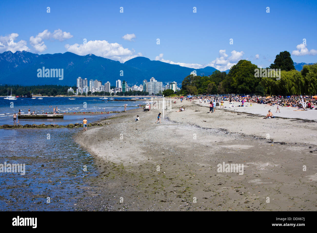 Kitsilano Beach Park. Vancouver, British Columbia, Kanada. Stockfoto