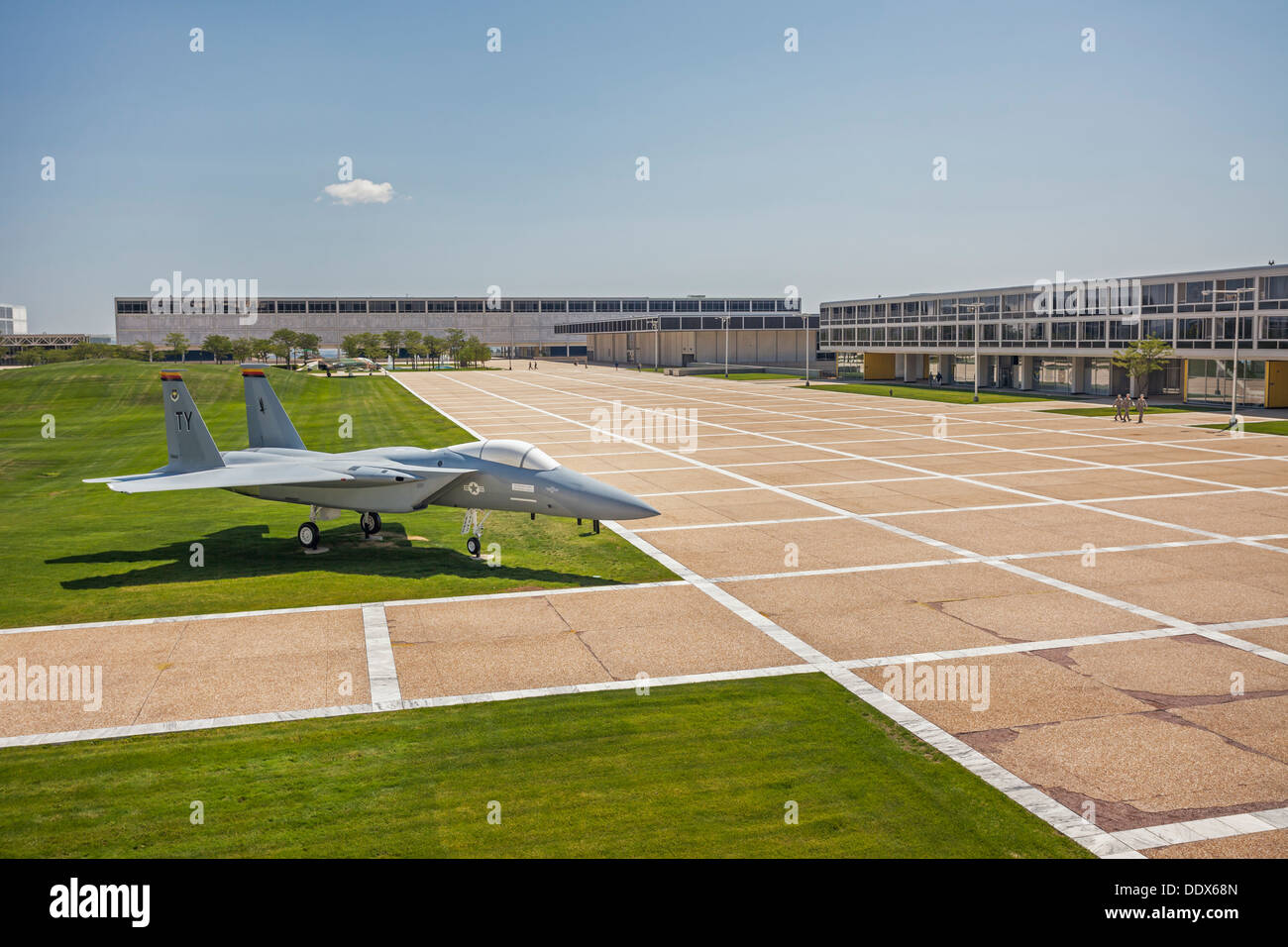 Kampfjet aus Gründen der United States Air Force Academy, Colorado Springs, Colorado Stockfoto