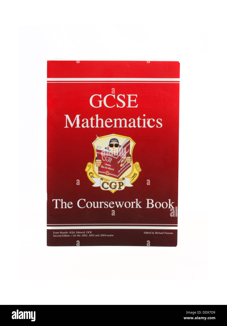 GCSE Mathematik - das Coursework Buch Stockfoto