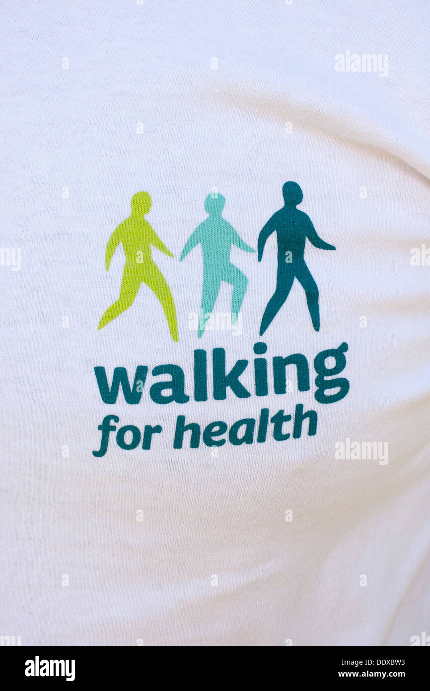 Walking für Gesundheit-logo Stockfoto