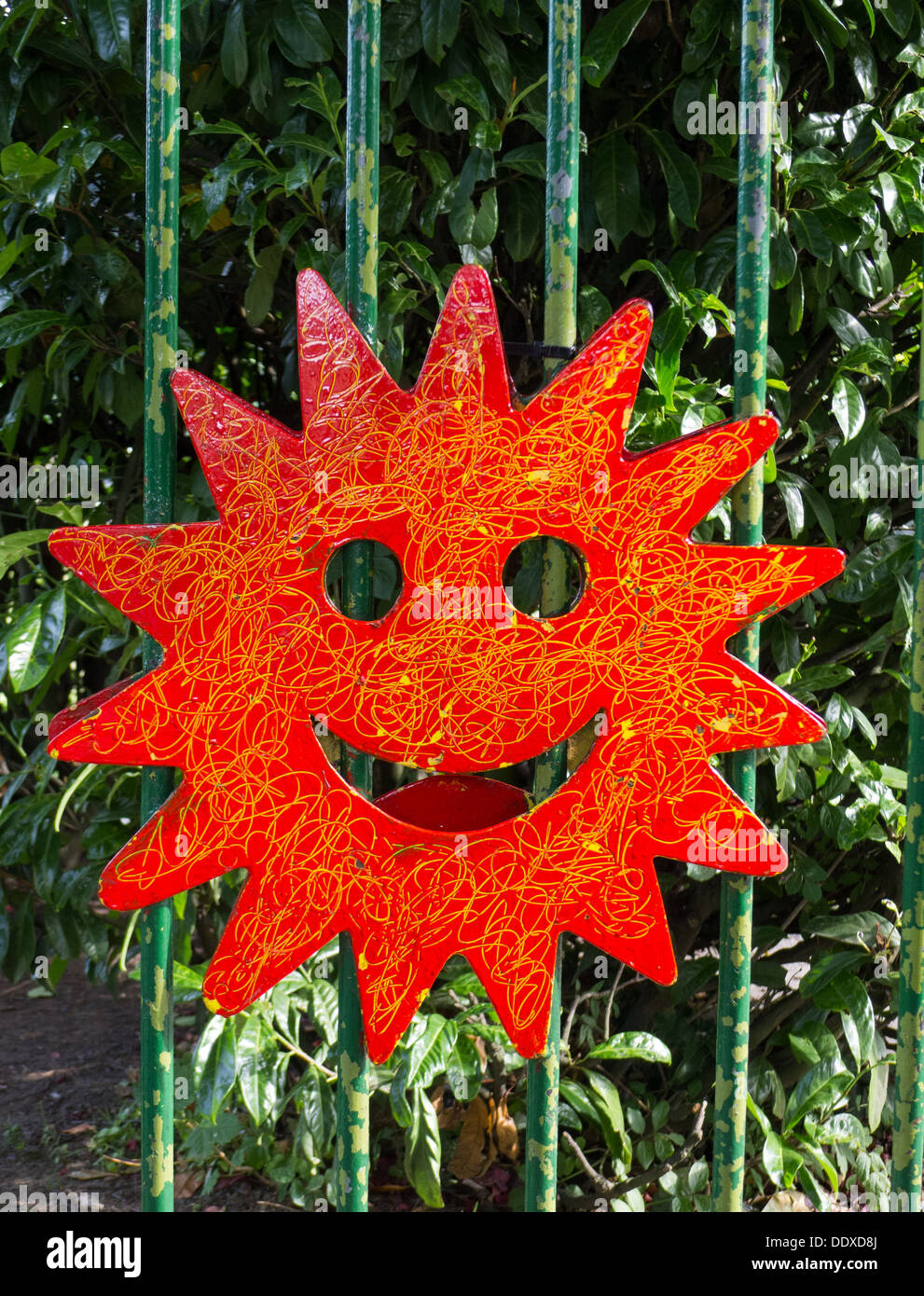 Lachende Sonne Stockfoto