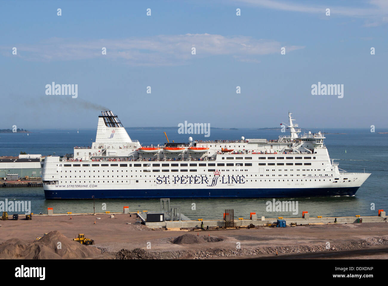 MS-SPL-Prinzessin Anastasia cruise Fähre im Besitz von St. Peter Line in Helsinki Finnland Stockfoto