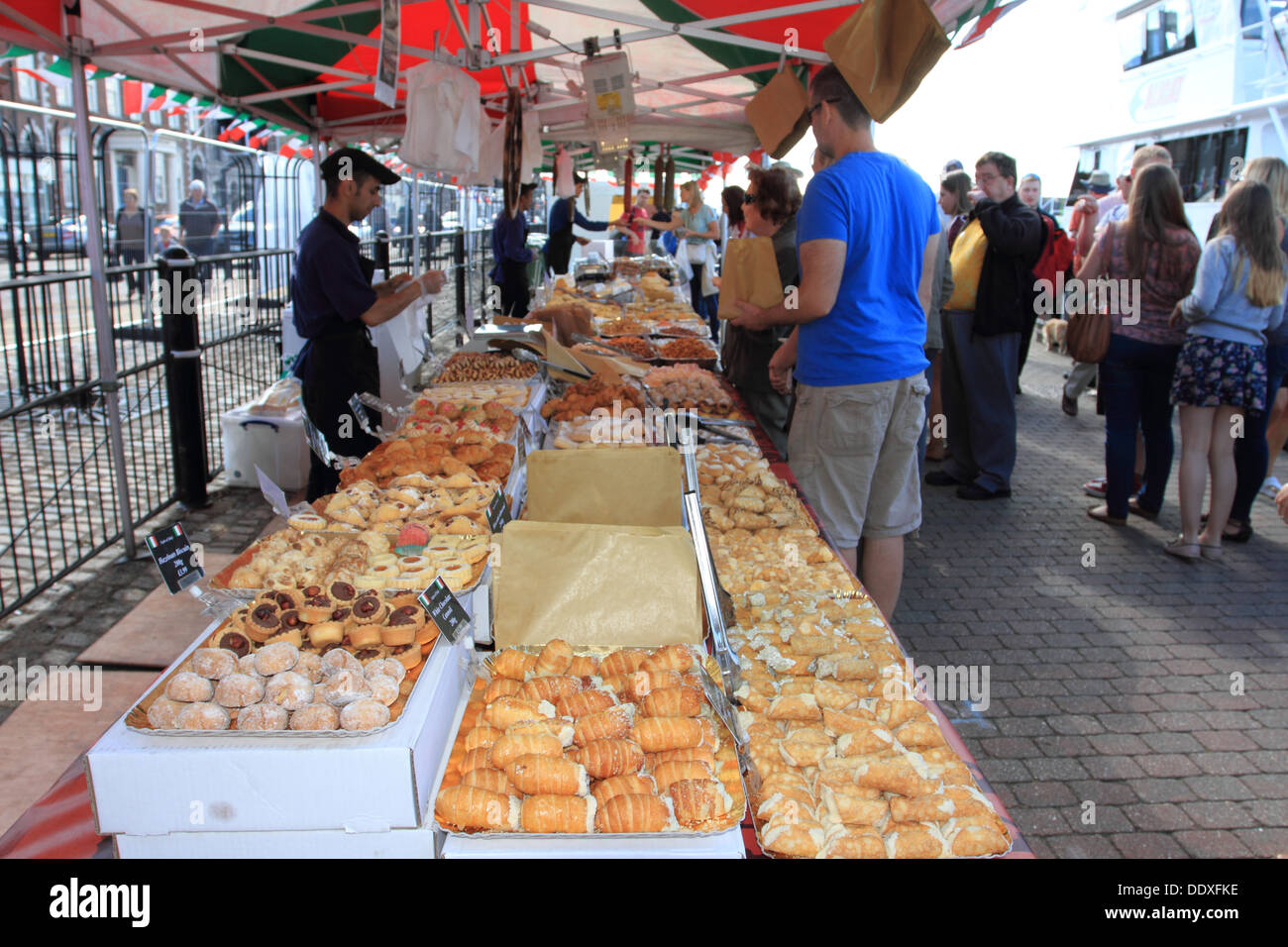 Outdoor Catering, Sweeties, italian Sweets, Norfolk, Großbritannien Stockfoto