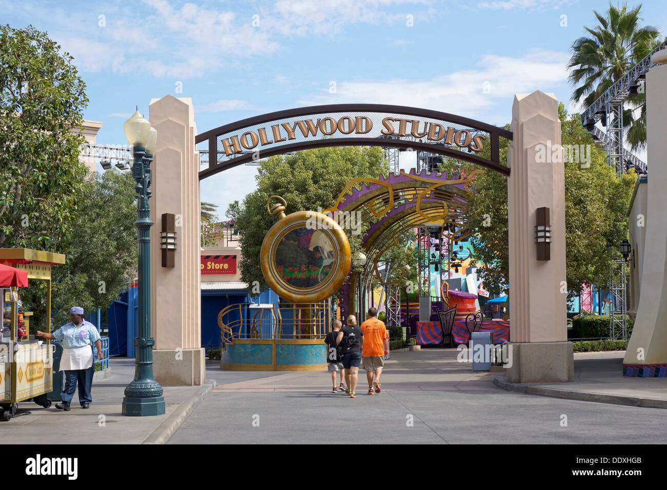 Disneyland, Hollywood Studios Eingang, California Adventure Park, Anaheim Stockfoto