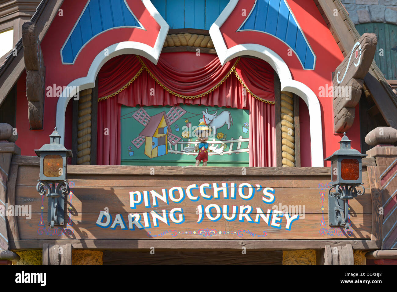 Pinocchios gewagte Reise, Pinocchio Fahrt, Disneyland, Anaheim, Kalifornien Stockfoto