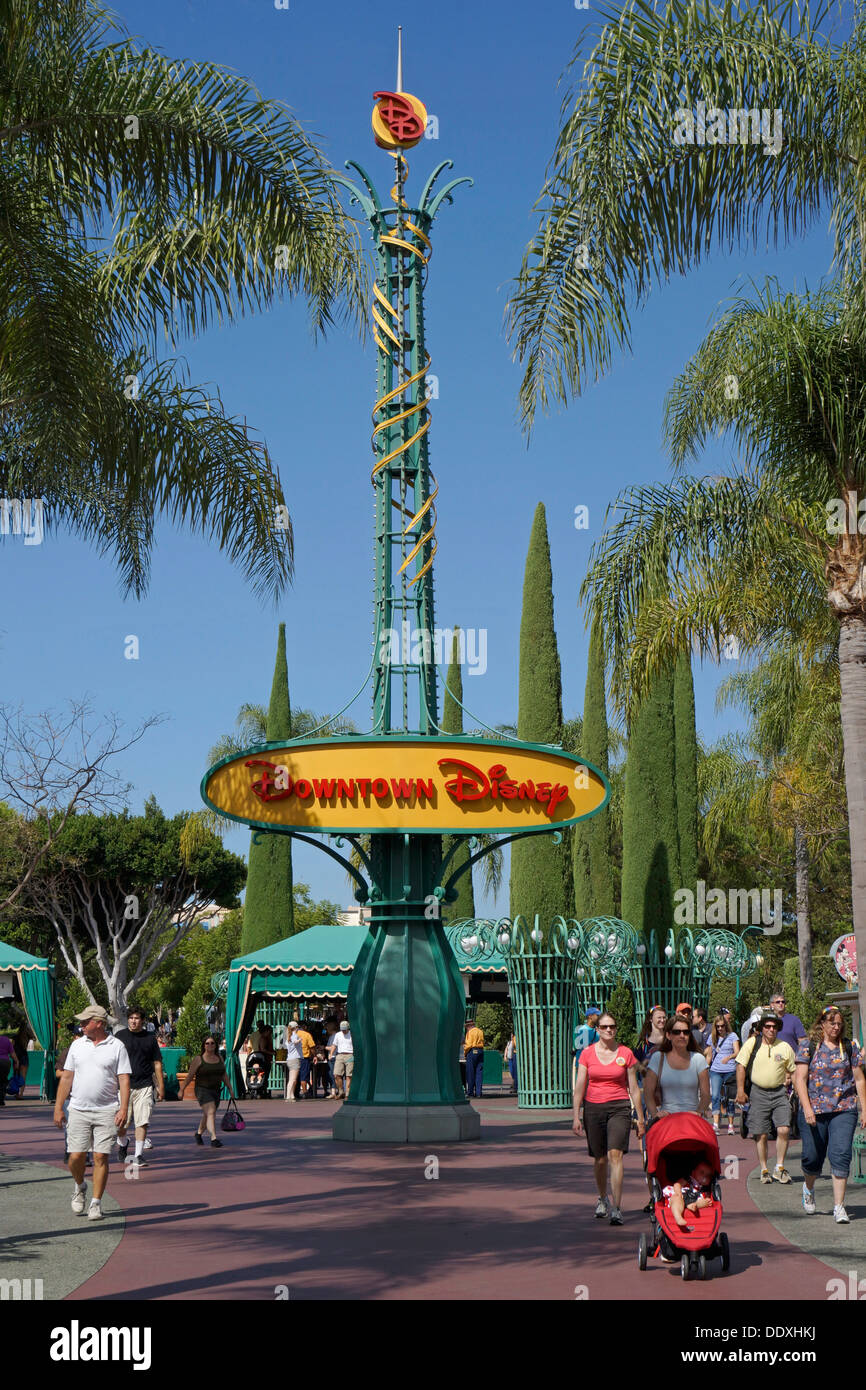 Downtown Disney, Disneyland Resort, Anaheim, Kalifornien Stockfoto