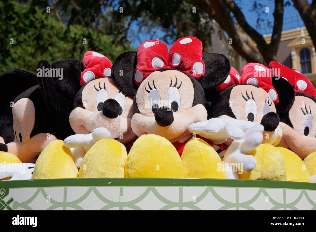 Minnie Mouse, Stofftiere, Disneyland Resort in Anaheim, Kalifornien Stockfoto