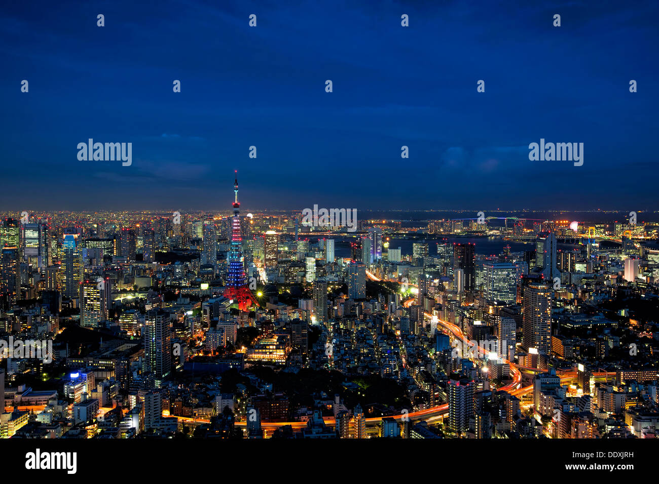 Skyline von Tokyo Stockfoto