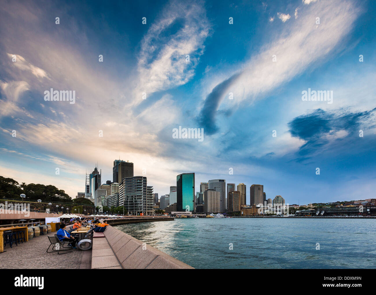 Sydney Skyline von Sydney Cove Stockfoto