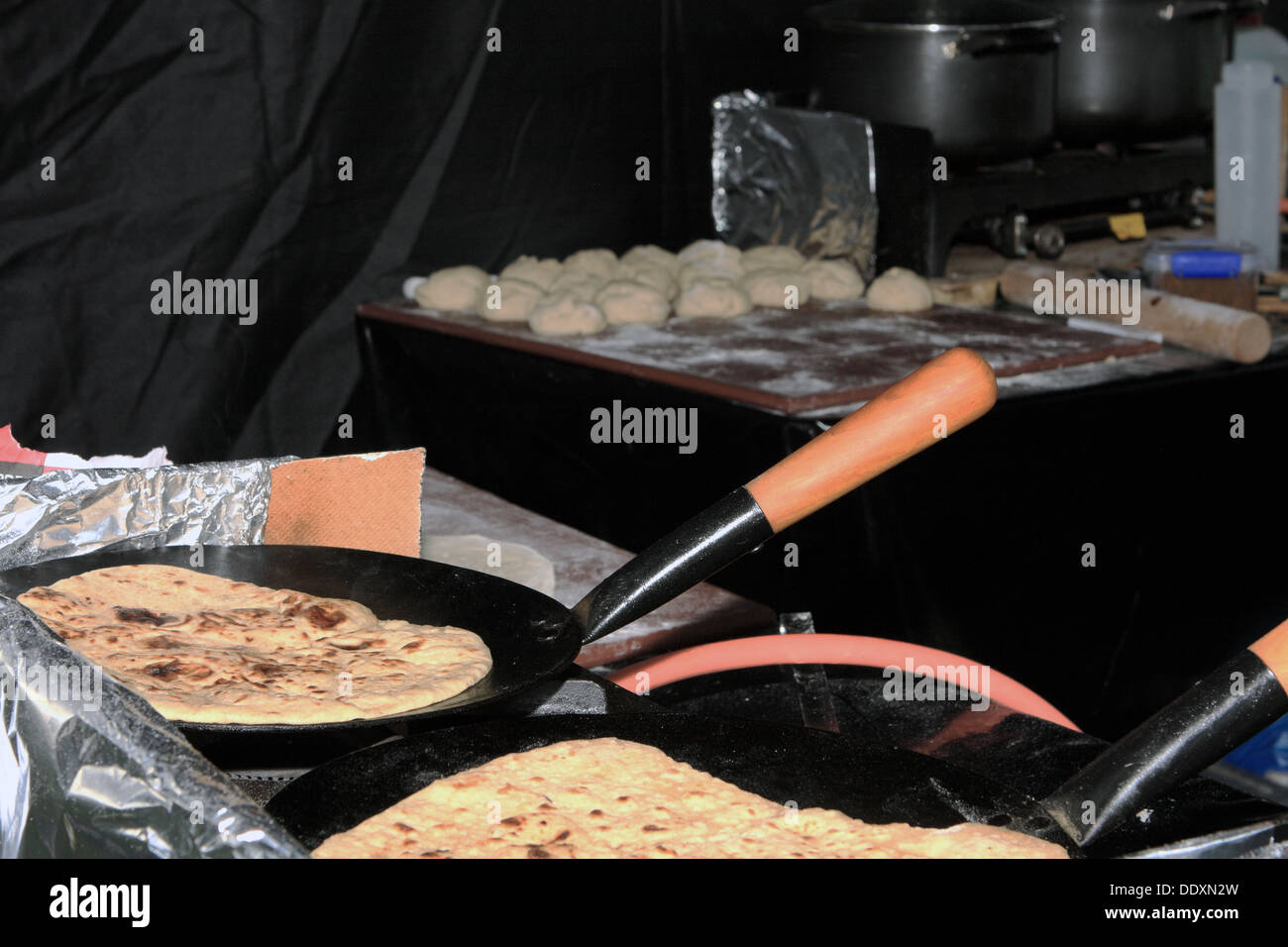 Guyana Rotis unternommen, bei einem Festival in London Stockfoto