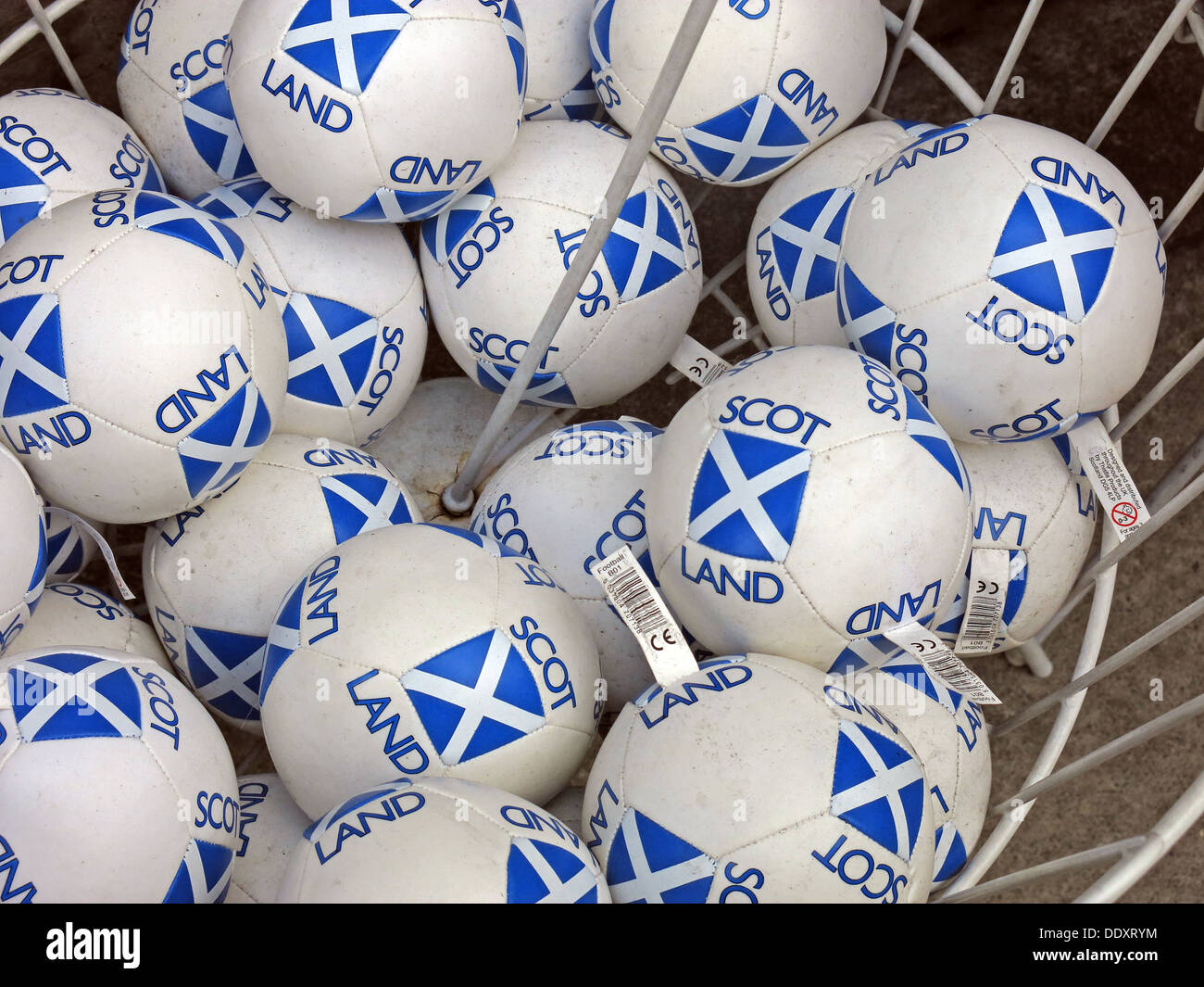 Schottische /Scotland Kugeln in die Unabhängigkeit Stockfoto