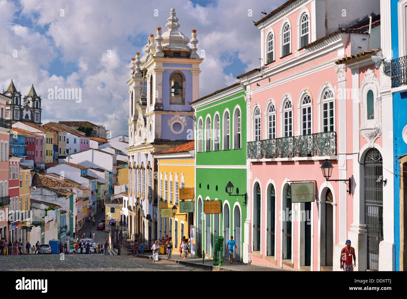 Brasilien, Bahia: Altstadt Pelourinho in Salvador da Bahia Stockfoto