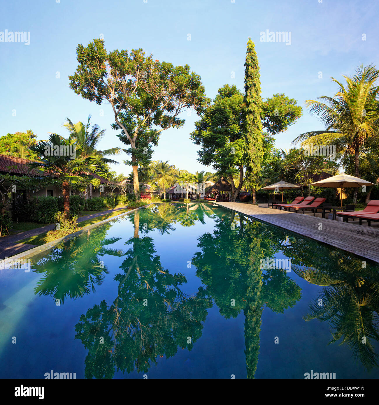 Indonesien, Bali, Ubud, Boutique Resort Stockfoto