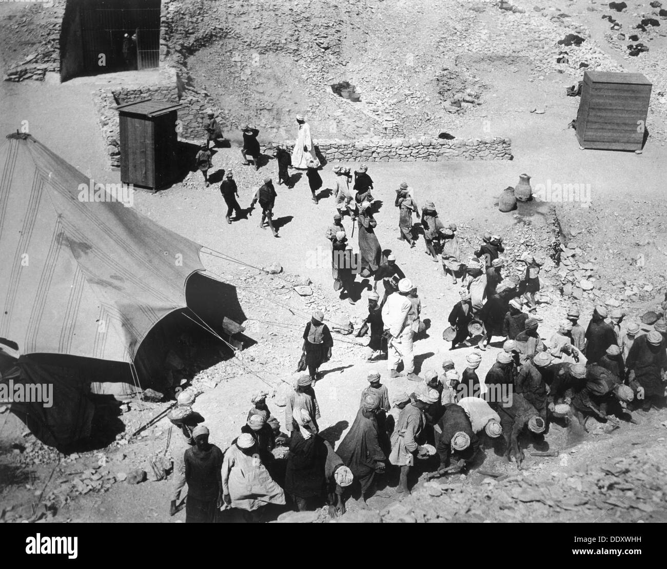 Schließen das Grab des Tutanchamun, Tal der Könige Künstler: Harry Burton Stockfoto