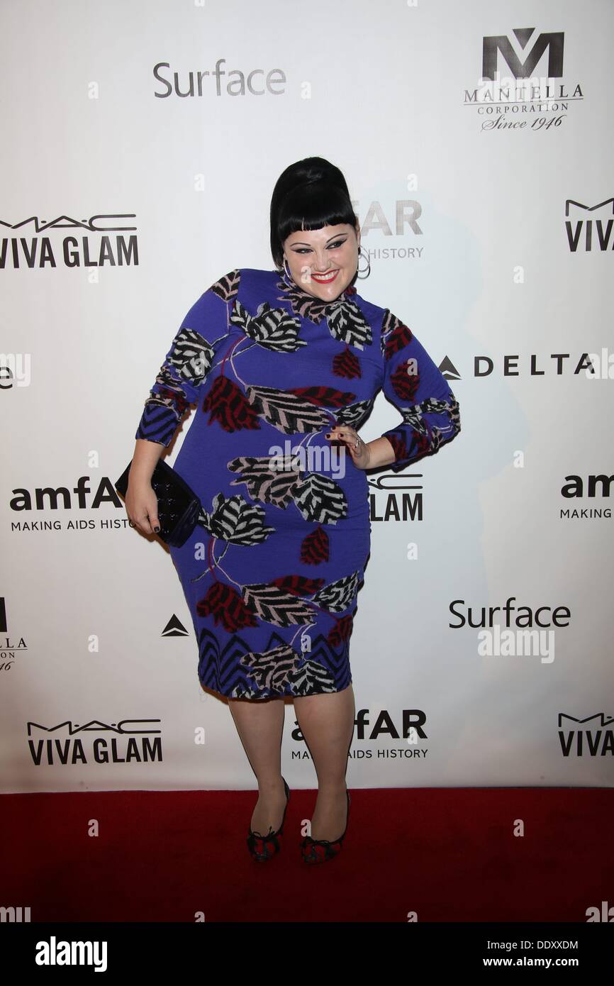 Toronto, Kanada. 8. September 2013. Sängerin Beth Ditto besucht die AmfAR Inspiration Gala während der 38. jährlichen Toronto International Film Festival aka TIFF bei Carlu in Toronto, Kanada, am 8. September 2013. Foto: Hubert Boesl/Dpa/Alamy Live News Stockfoto