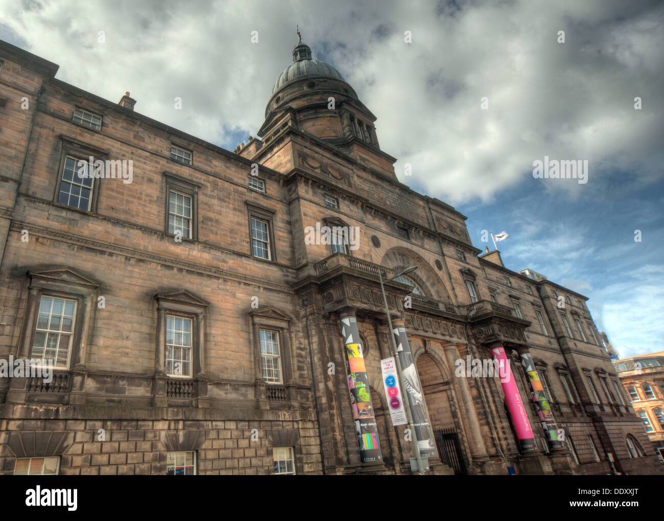 Außenseite des weiten Blick von der Universität Edinburgh South College Lothian Schottland UK Stockfoto
