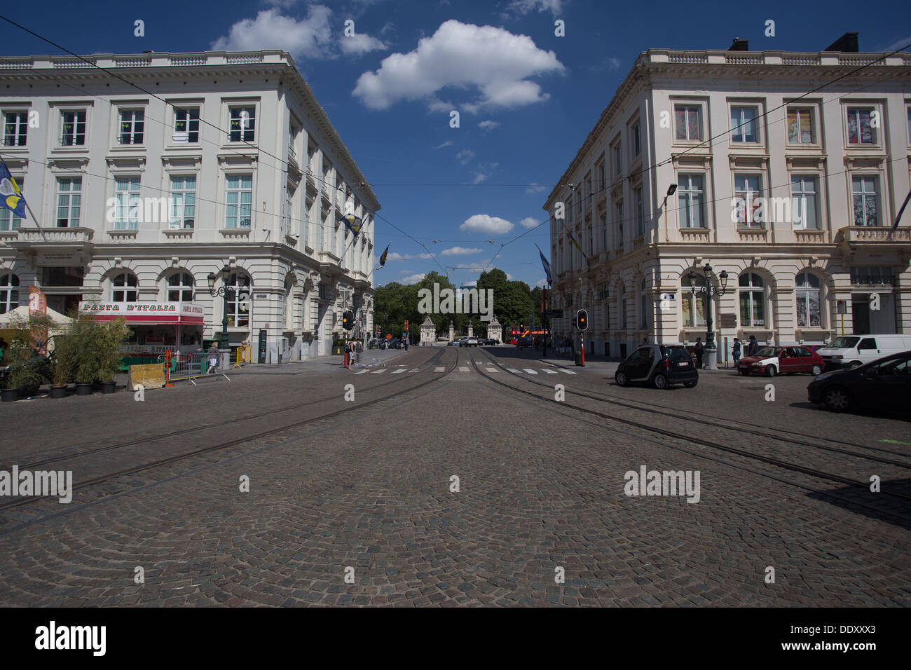 Setzen Sie Royale verdeutlicht Brüssel Bruxelles Belgien Belgique Belgien Europa Stockfoto