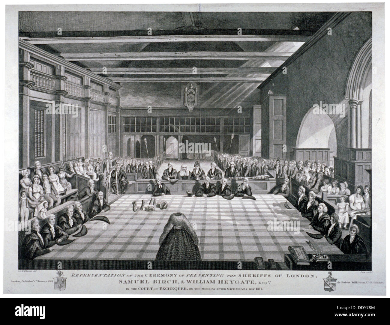 Zeremonie in der Westminster Hall, London, 1811.                               Künstler: James Stow Stockfoto