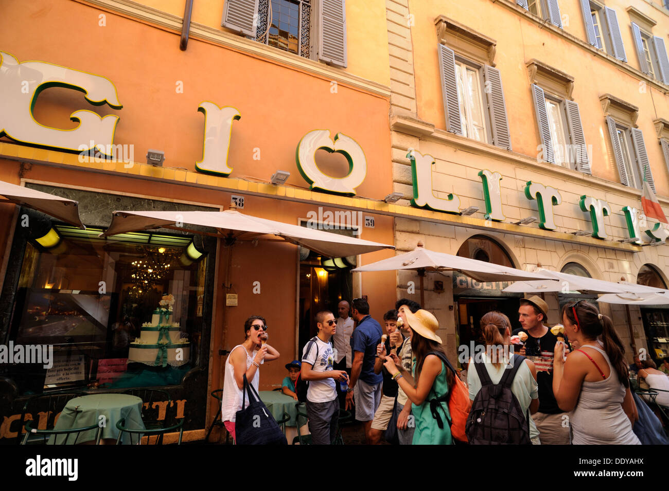 Italien, Rom, Gelateria Giolitti Stockfoto