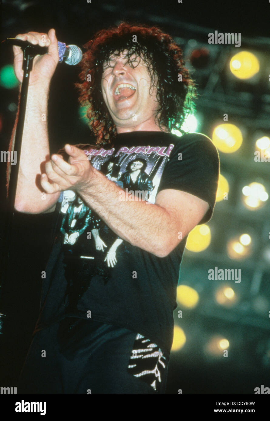 IAN GILLAN UK-Rock-Musiker über 1984 Stockfoto